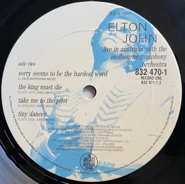 elton john - live in australia (2lp) - Image 4