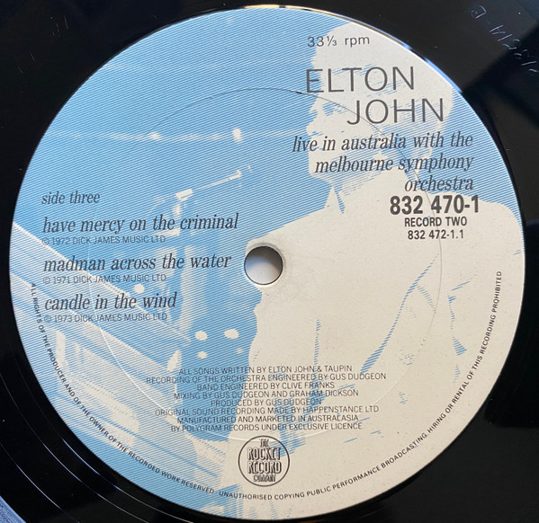 elton john - live in australia (2lp) - Image 5