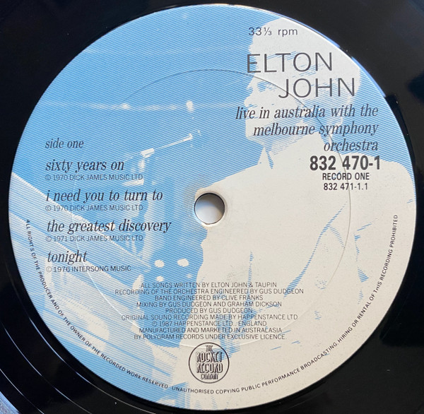 elton john - live in australia (2lp) - Image 6